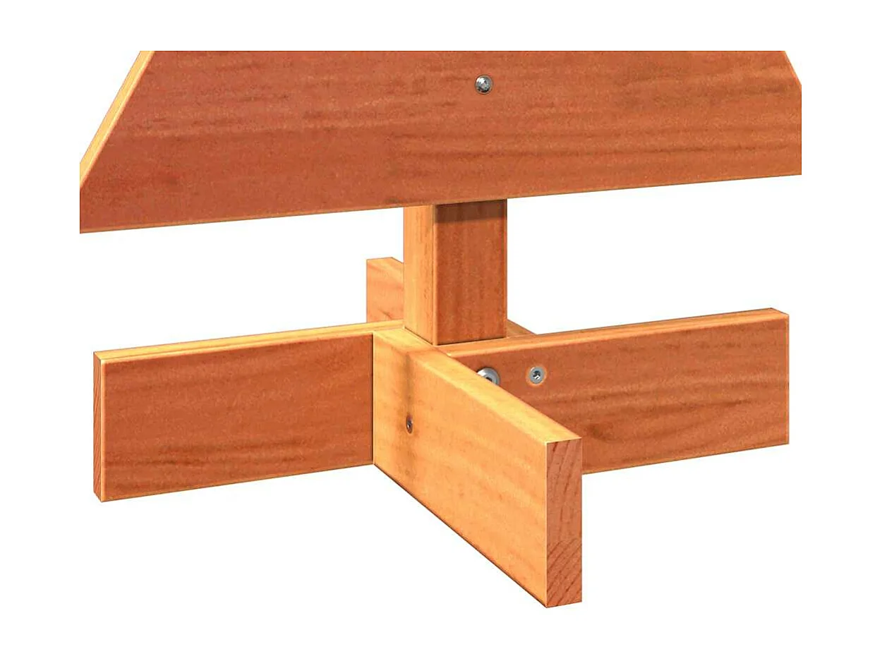 Houten kerstboom ter decoratie 60 cm massief grenenhout