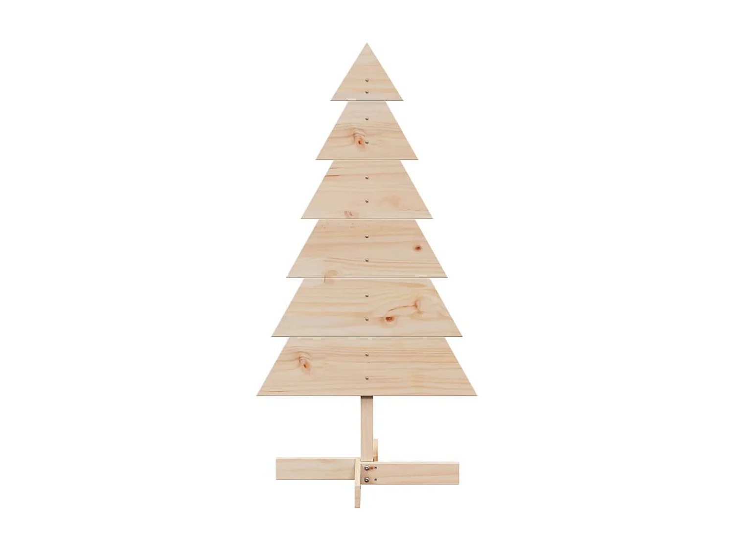 Árvore de Natal em madeira para decoração em pinho maciço de 120 cm