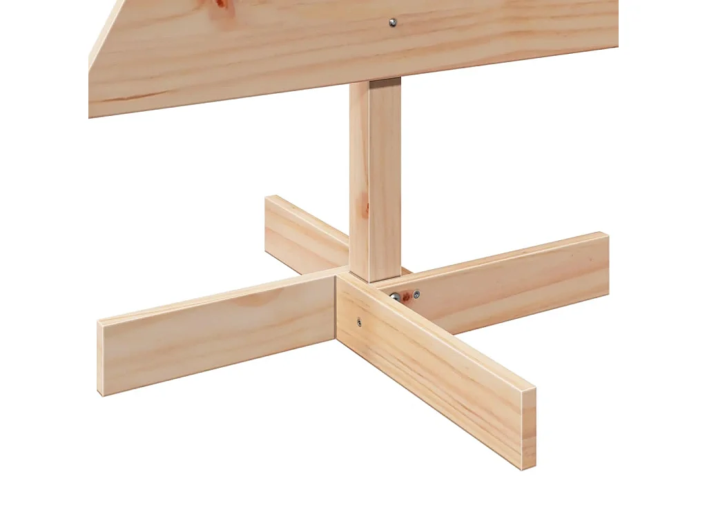 Arbre de Noël en bois pour décoration 120 cm bois massif de pin