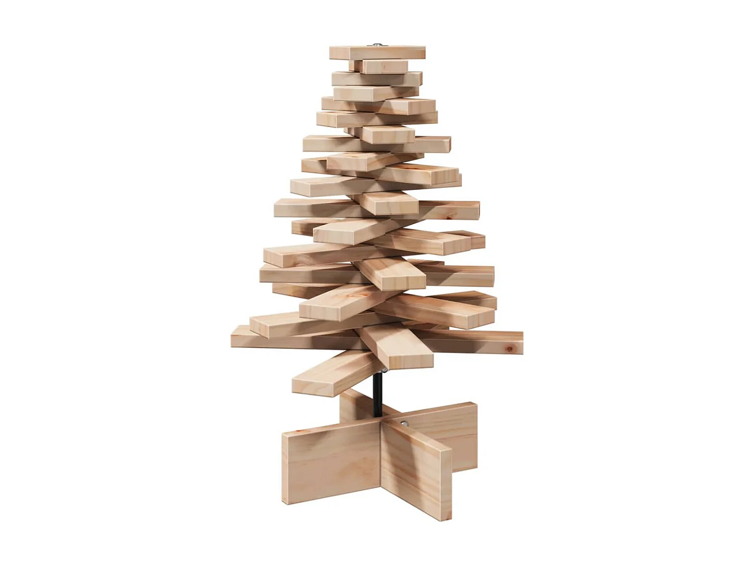 Albero di Natale in legno per decorazione 60 cm in legno di pino massiccio