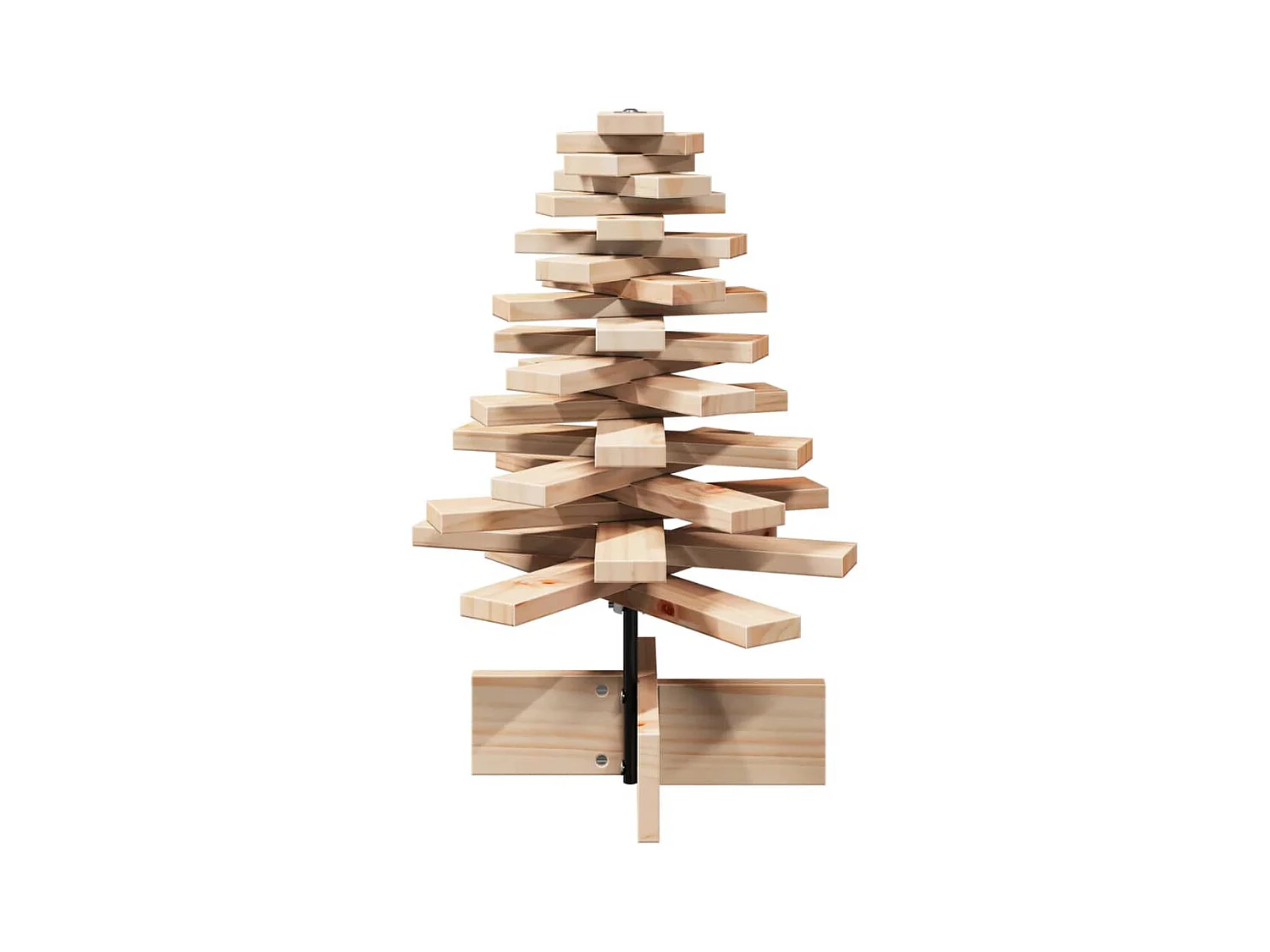 Albero di Natale in legno per decorazione 60 cm in legno di pino massiccio