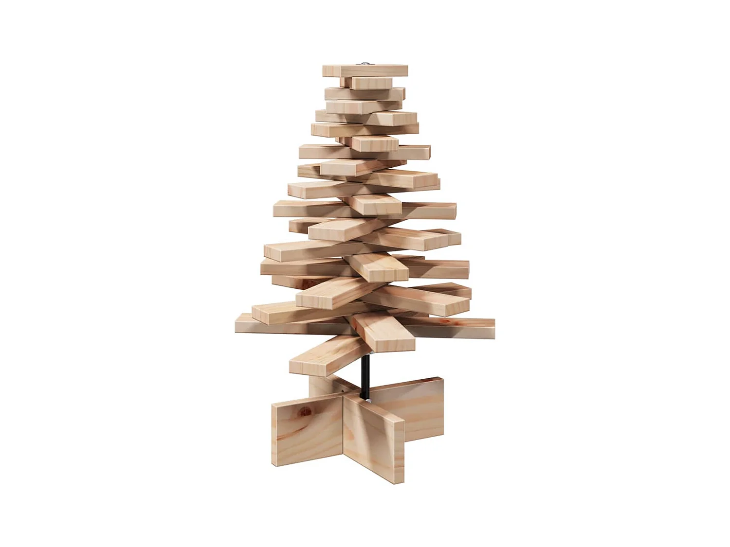 Albero di Natale in legno per decorazione 60 cm in legno di pino massiccio