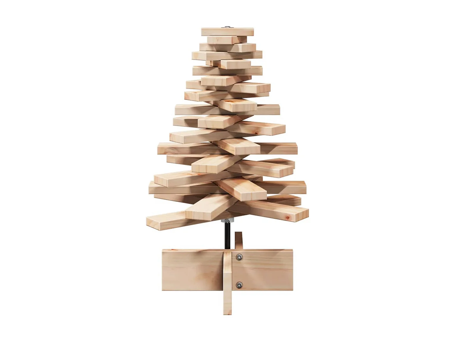Arbre de Noël en bois pour décoration 60 cm bois massif de pin