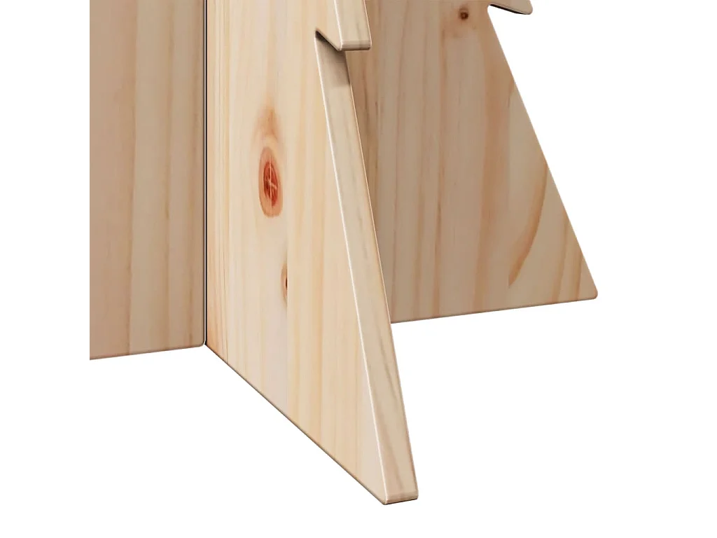 Albero di Natale in legno per decorazione 80 cm in legno di pino massiccio