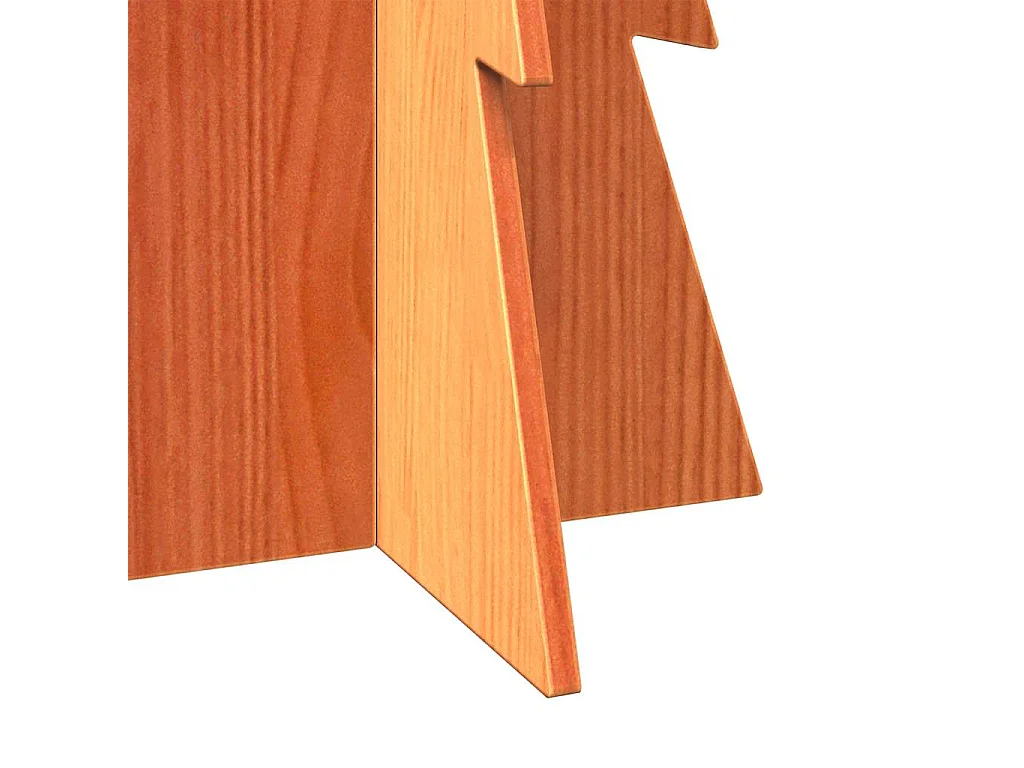 Albero di Natale in legno per decorazione 112 cm in legno di pino massiccio