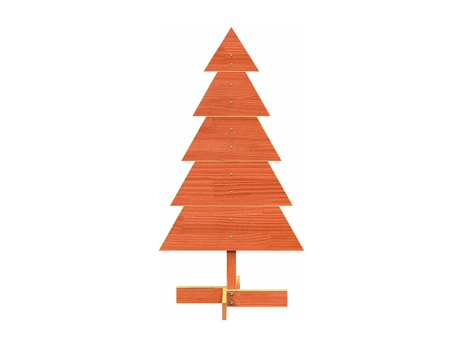 Albero di Natale in legno per decorazione 100 cm in legno di pino massiccio