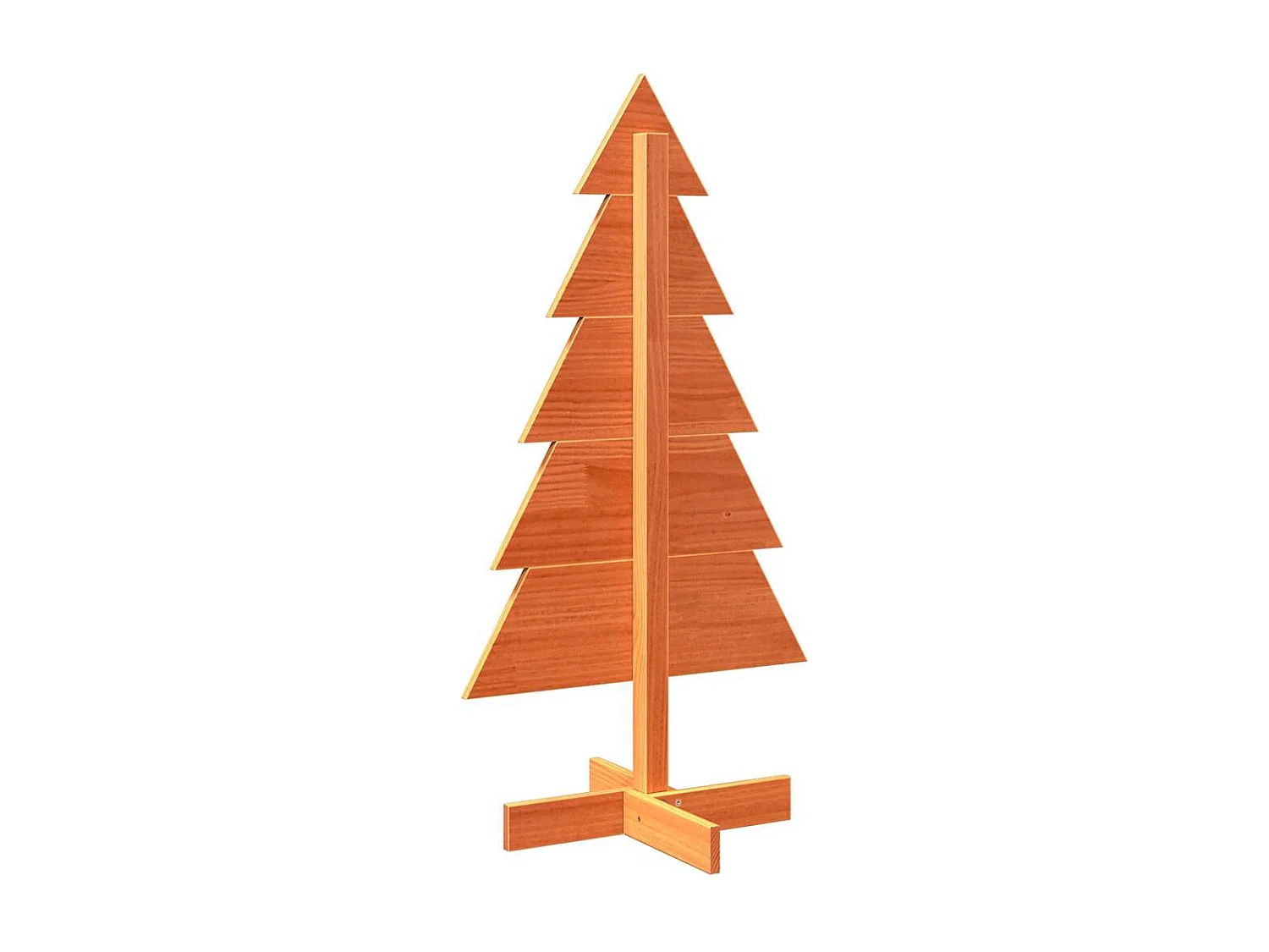 Albero di Natale in legno per decorazione 100 cm in legno di pino massiccio