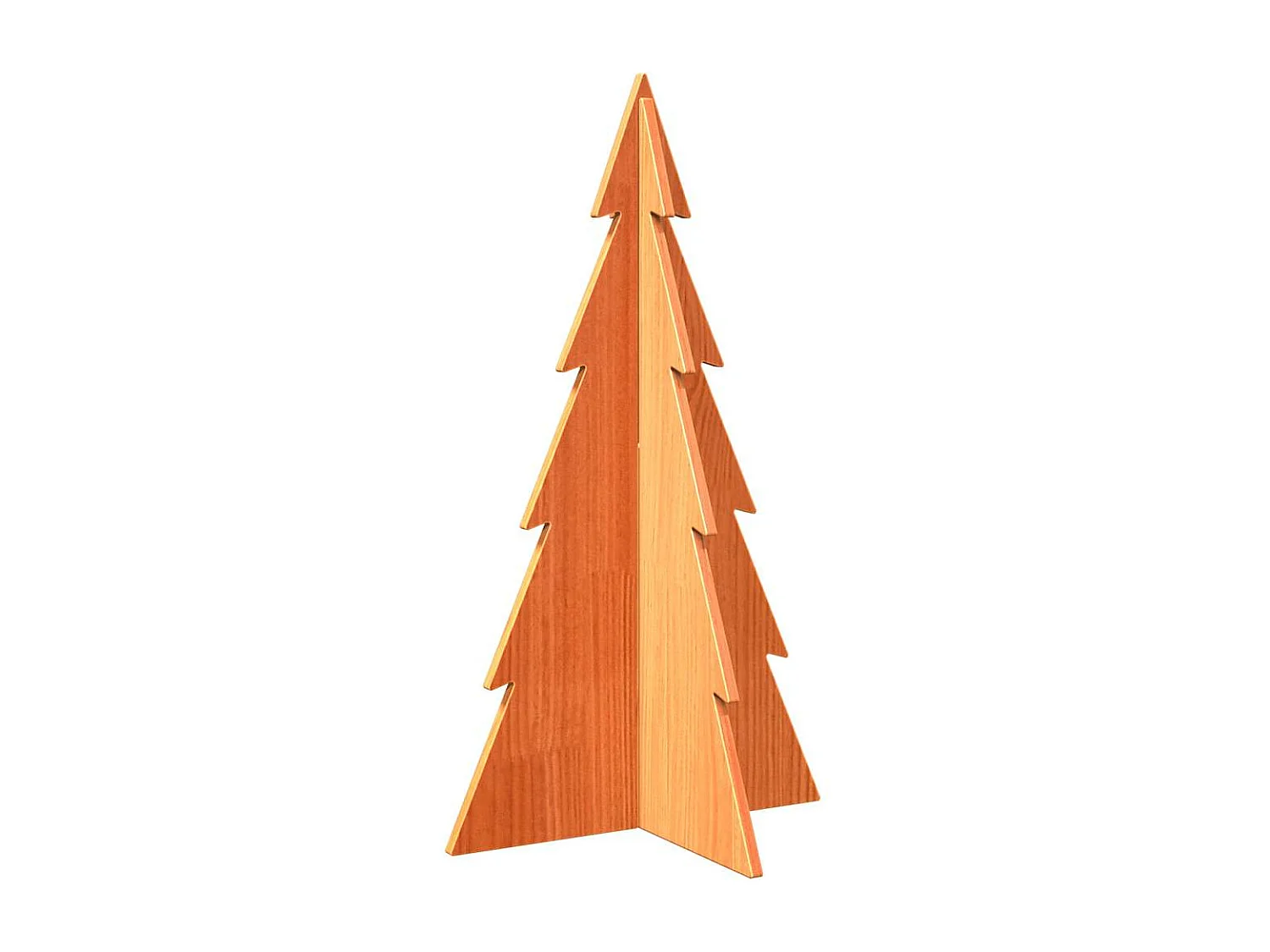 Árbol de Navidad de madera para decoración 80 cm madera maciza de pino