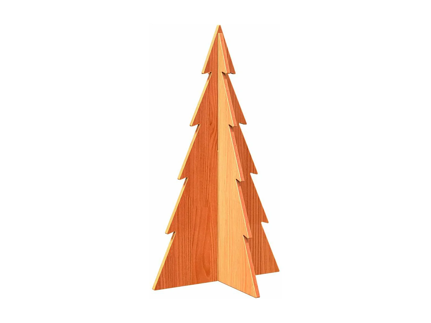 Árbol de Navidad de madera para decoración 80 cm madera maciza de pino
