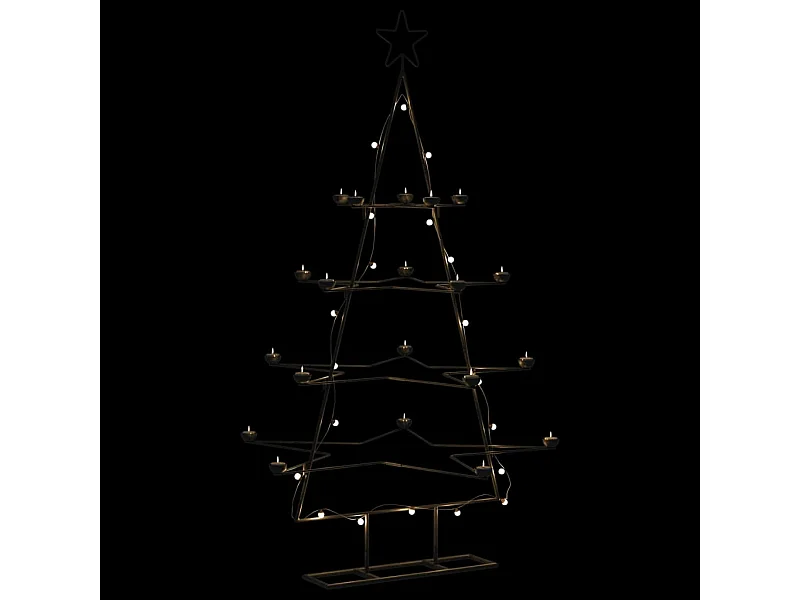 Metall-Weihnachtsbaum zur Dekoration schwarz 140 cm