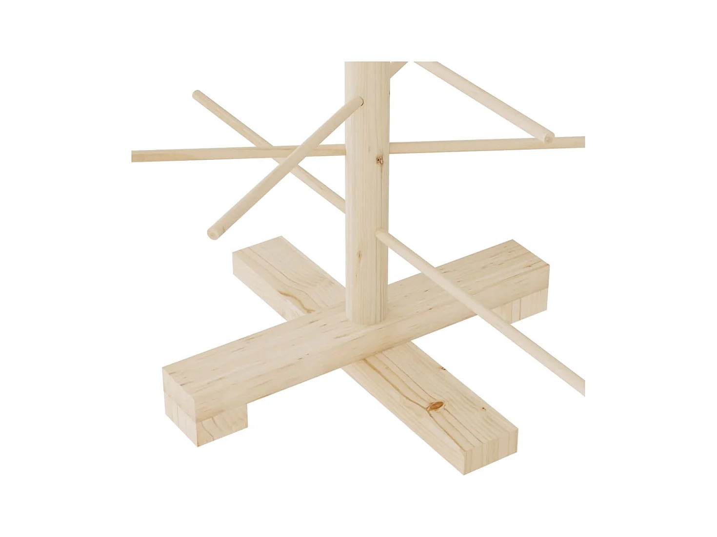 Albero di Natale in legno per decorazione 75 cm in legno di pino massiccio