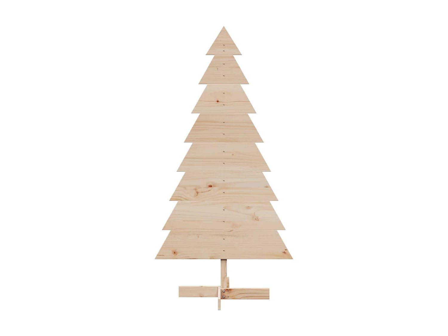 Árvore de Natal em madeira para decoração em pinho maciço de 150 cm