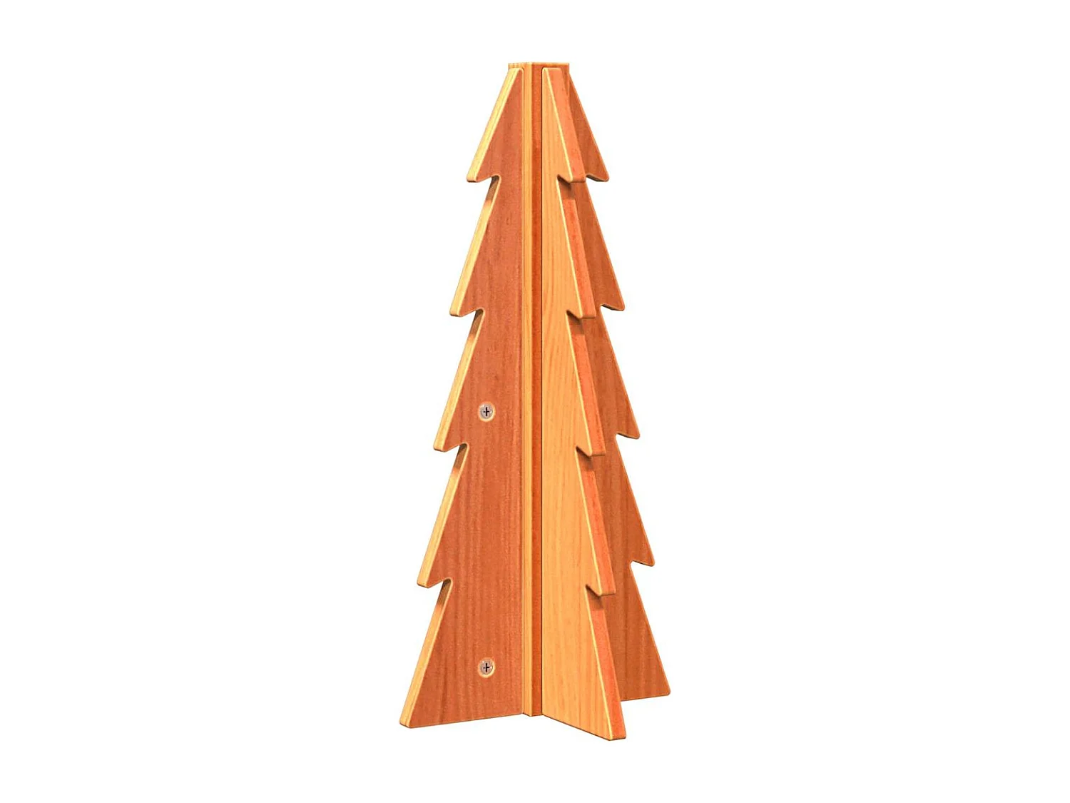 Albero di Natale in legno per decorazione 49 cm in legno di pino massiccio