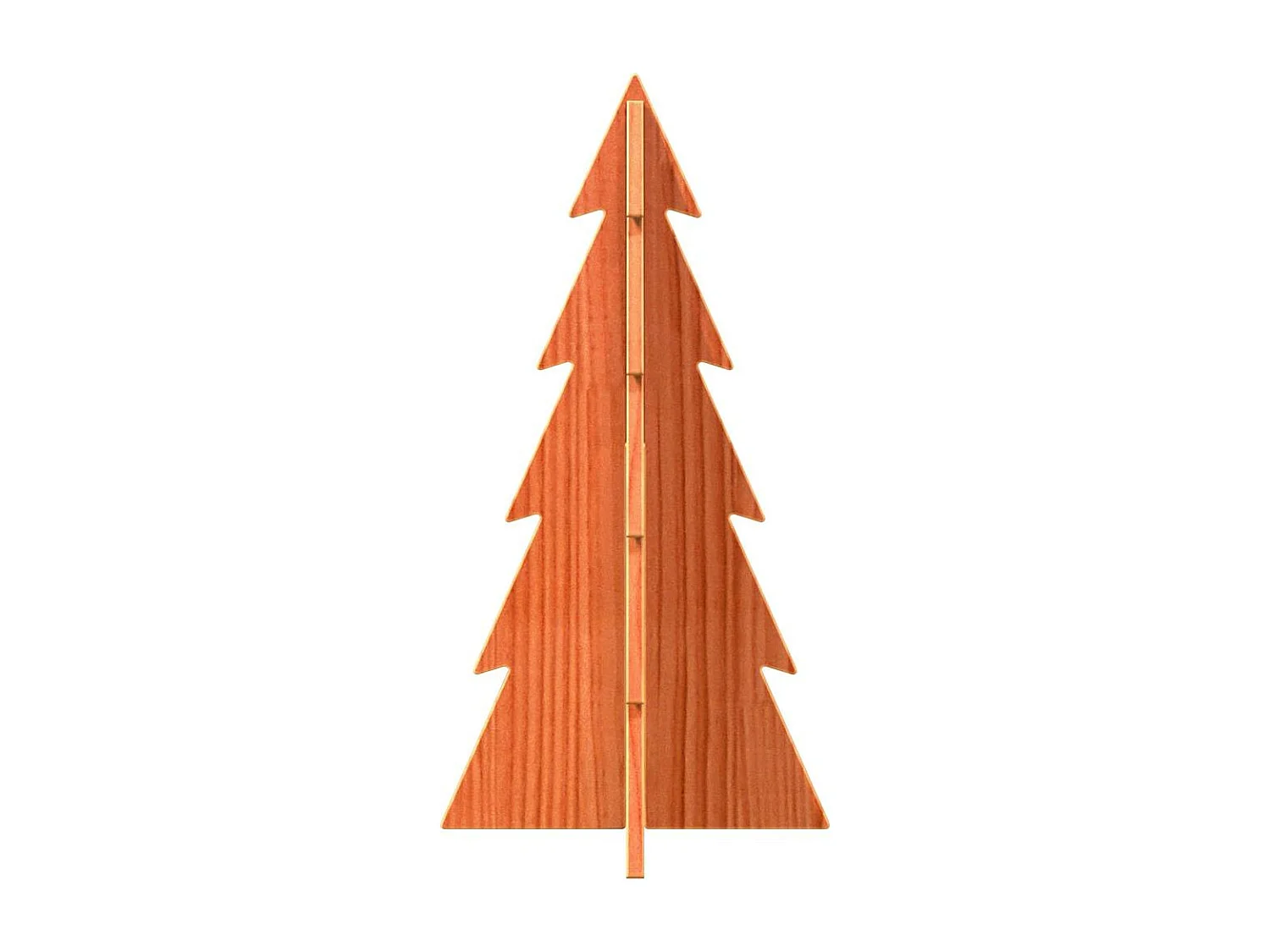 Arbre de Noël en bois pour décoration 59,5cm bois de pin massif