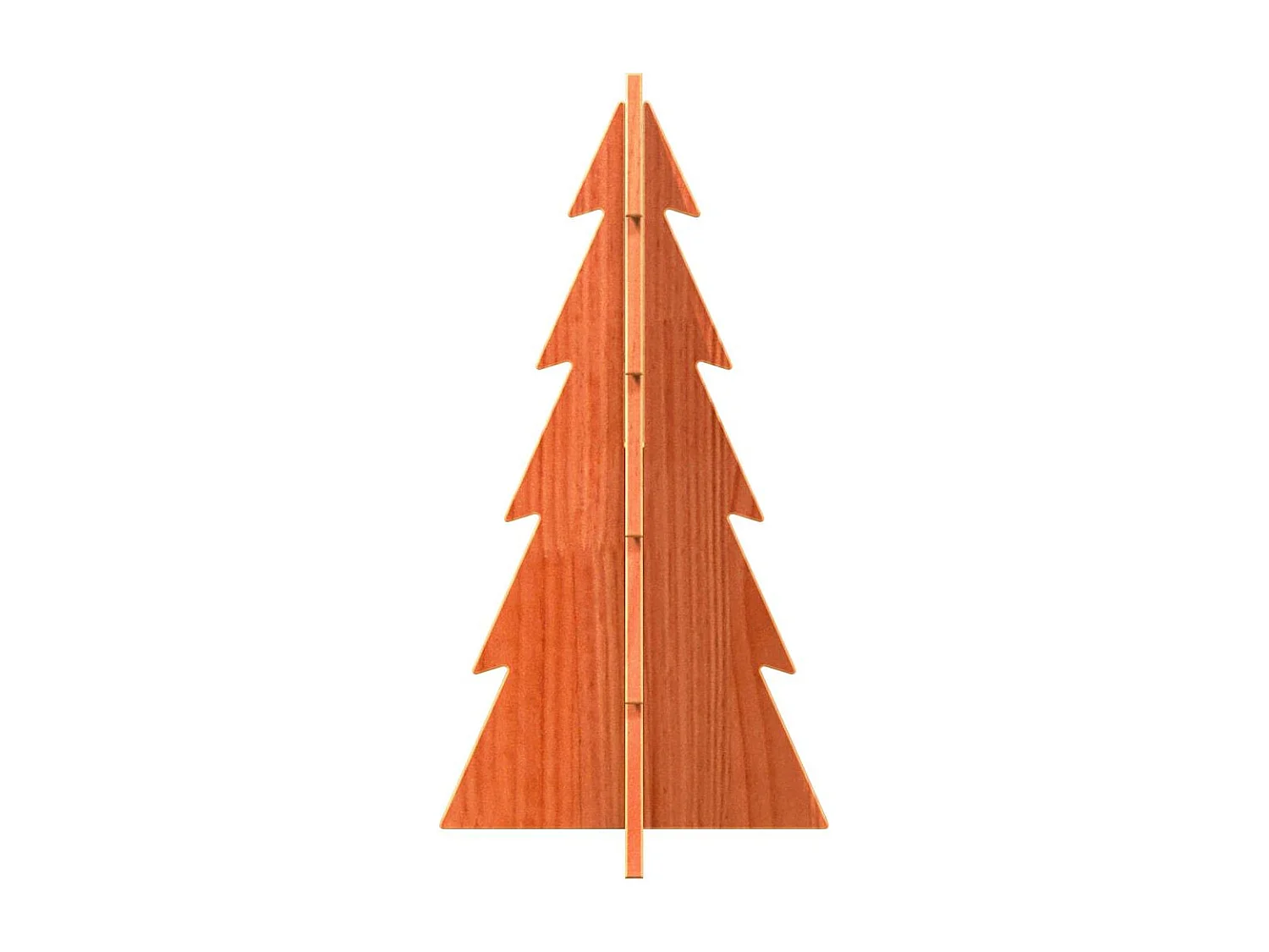 Arbre de Noël en bois pour décoration 59,5cm bois de pin massif