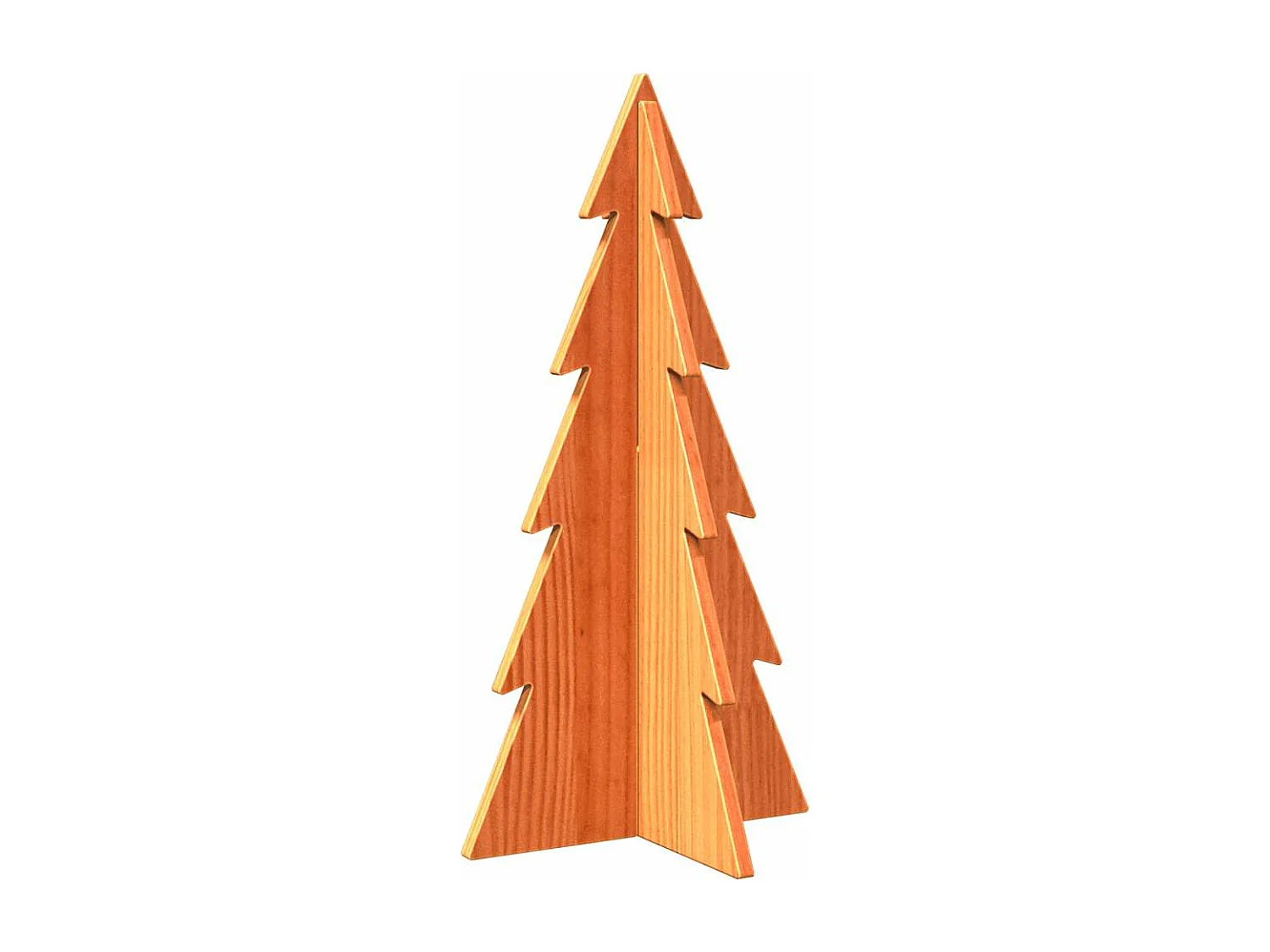 Arbre de Noël en bois pour décoration 59,5cm bois de pin massif