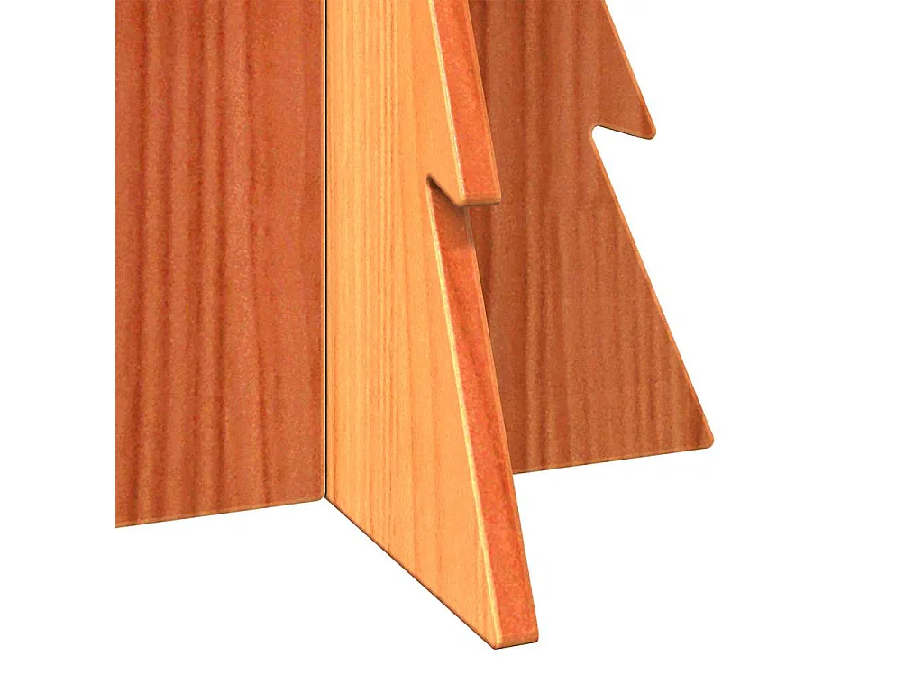 Arbre de Noël en bois pour décoration 59,5cm bois de pin massif