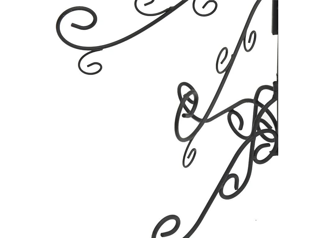 Albero di Natale in metallo per decorazione nero 90 cm