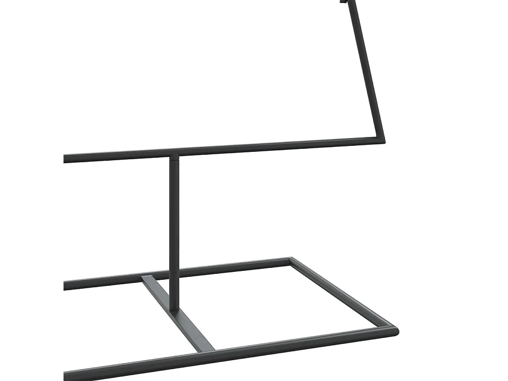 Árvore de Natal de metal para decoração preta 150 cm