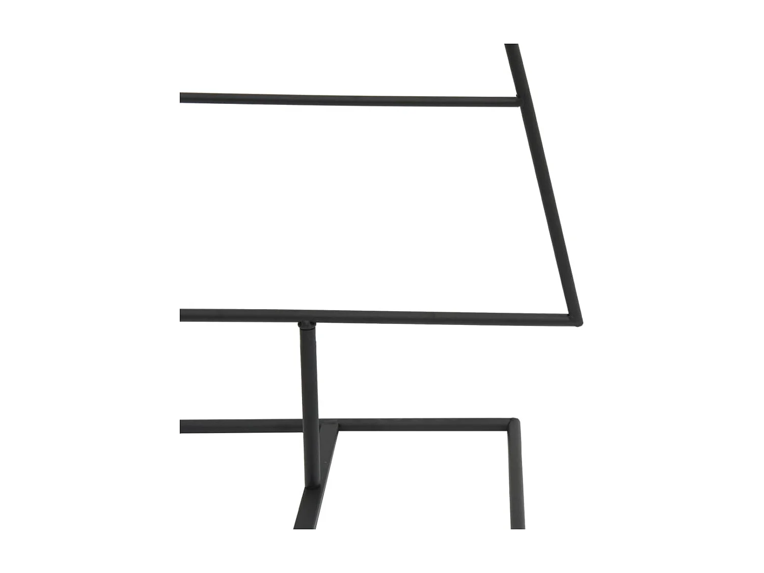 Albero di Natale in metallo per decorazione nero 125 cm