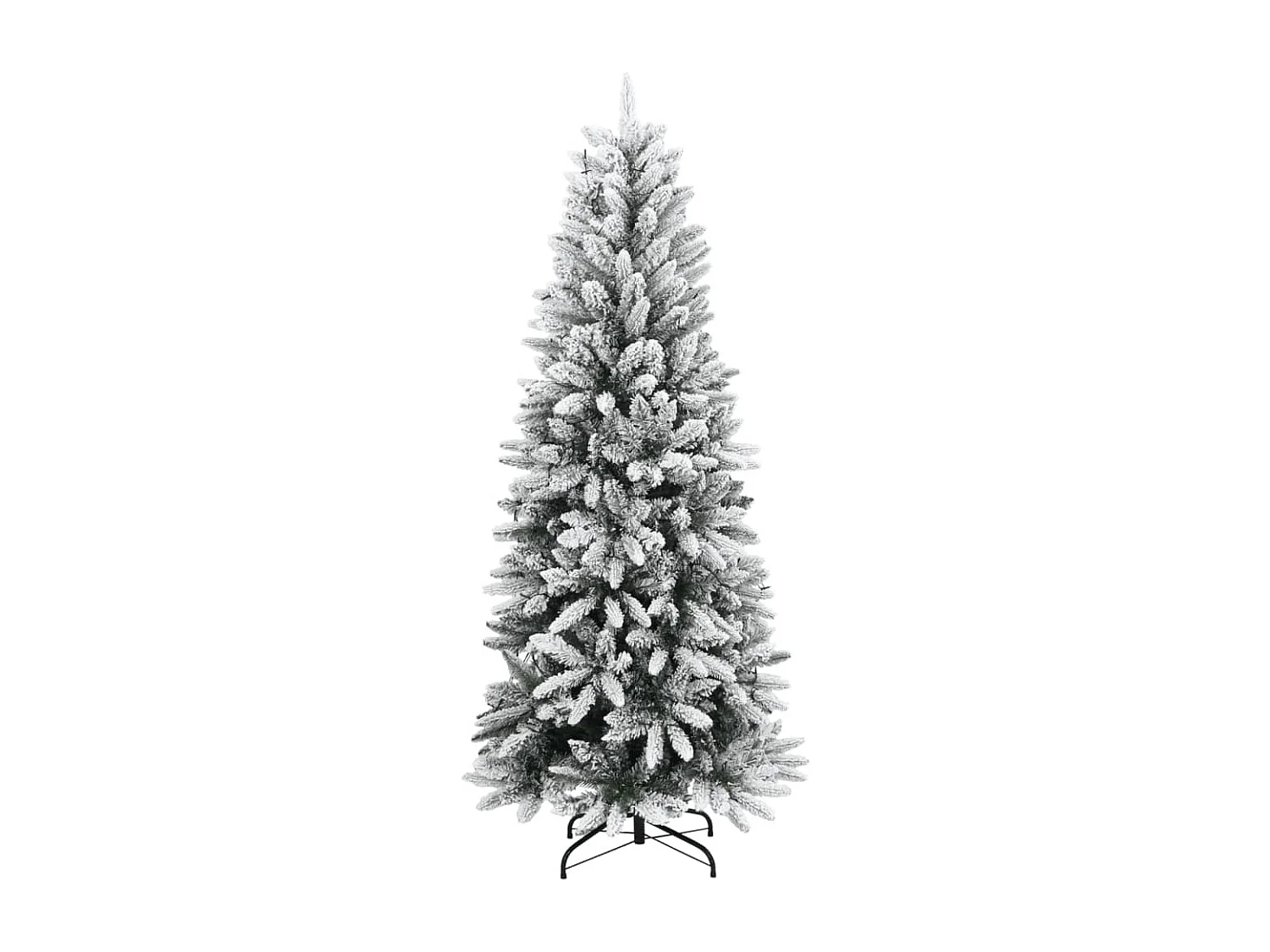 Albero di Natale artificiale 150 LED e fiocco di neve 120 cm
