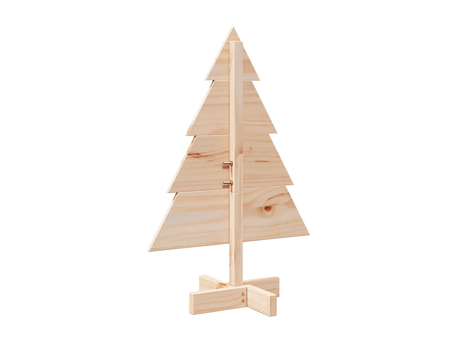 Albero di Natale in legno per decorazione 70 cm in legno massello