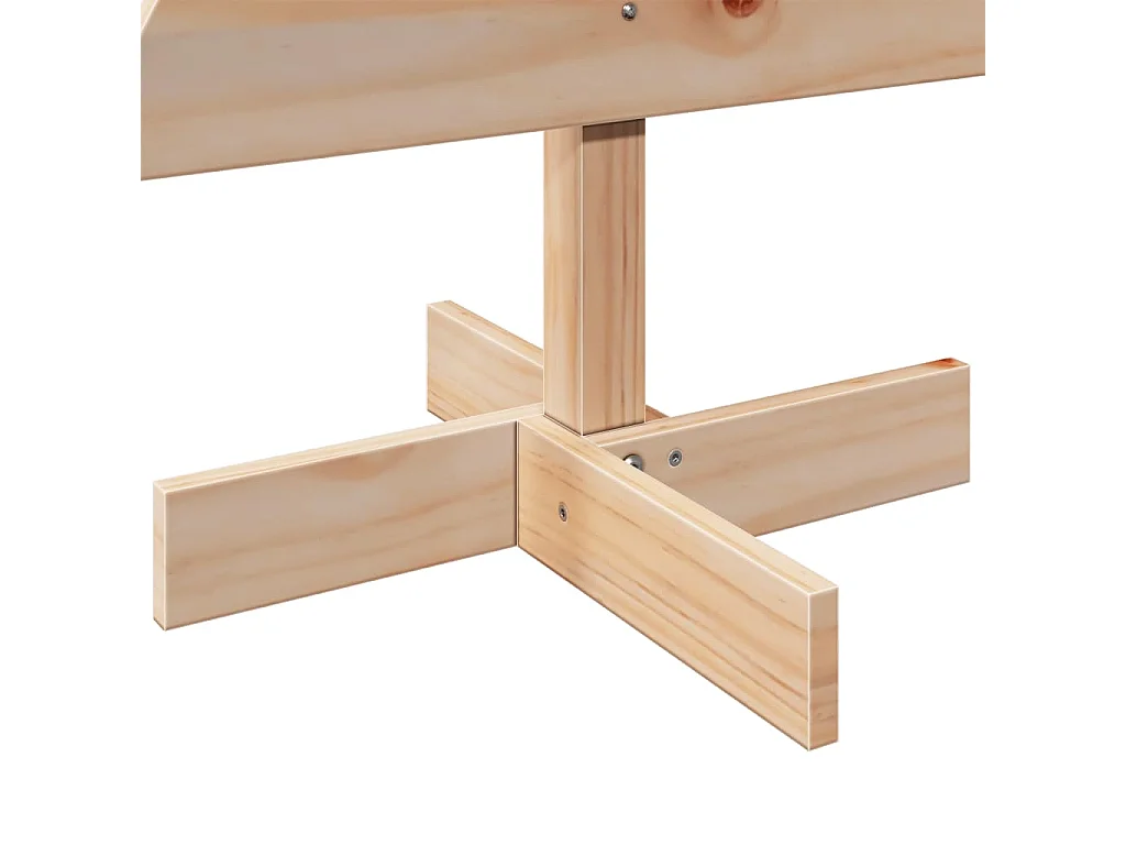 Albero di Natale in legno per decorazione 100 cm in legno di pino massiccio