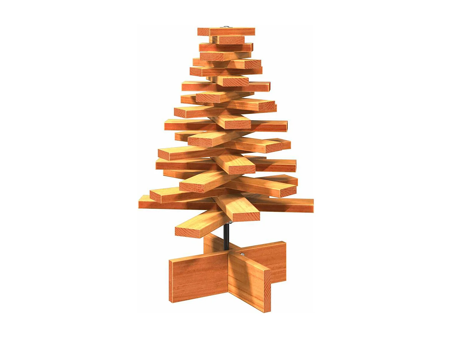 Albero di Natale in legno per decorazione 60 cm in legno di pino massiccio