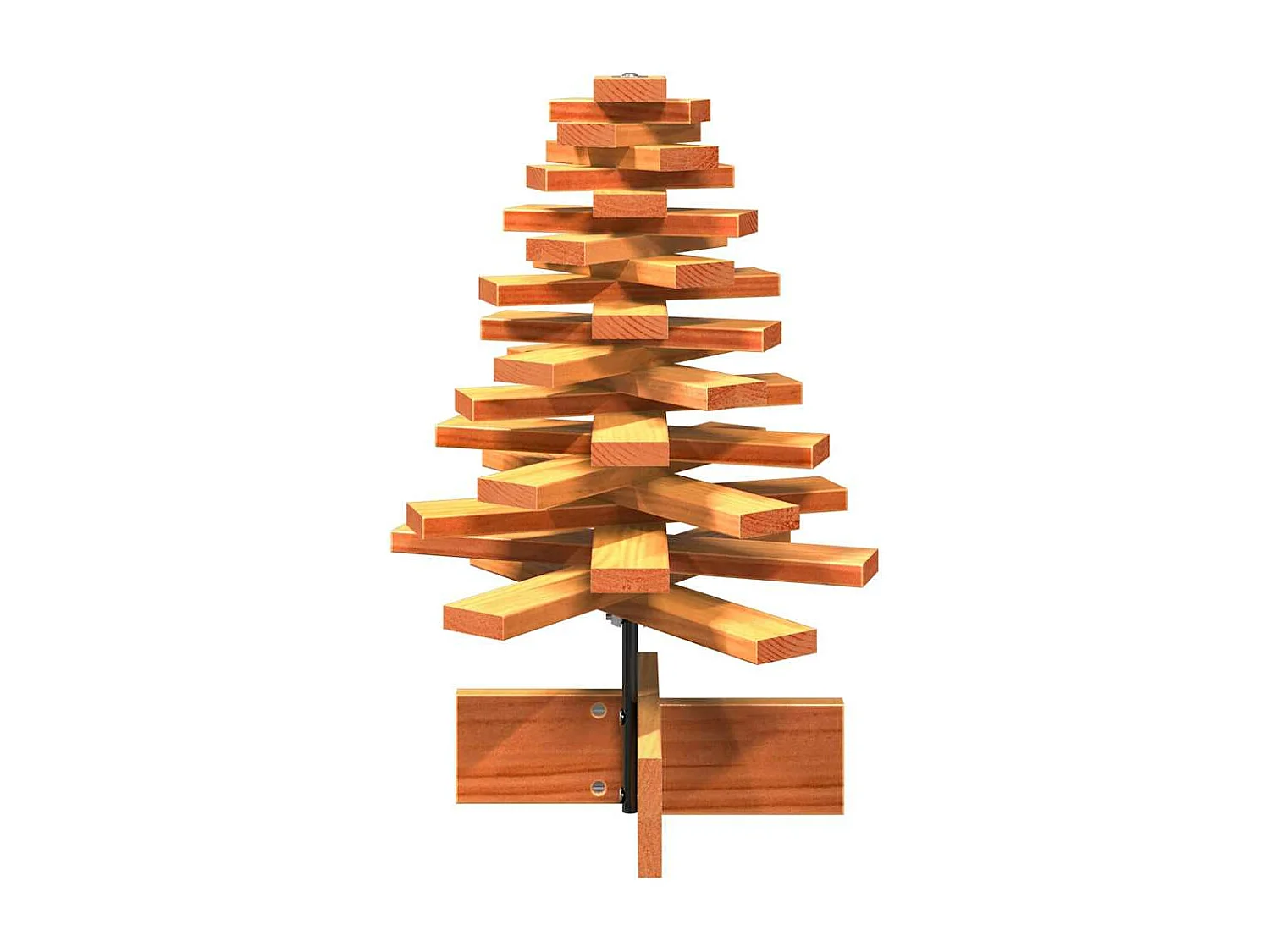 Albero di Natale in legno per decorazione 60 cm in legno di pino massiccio