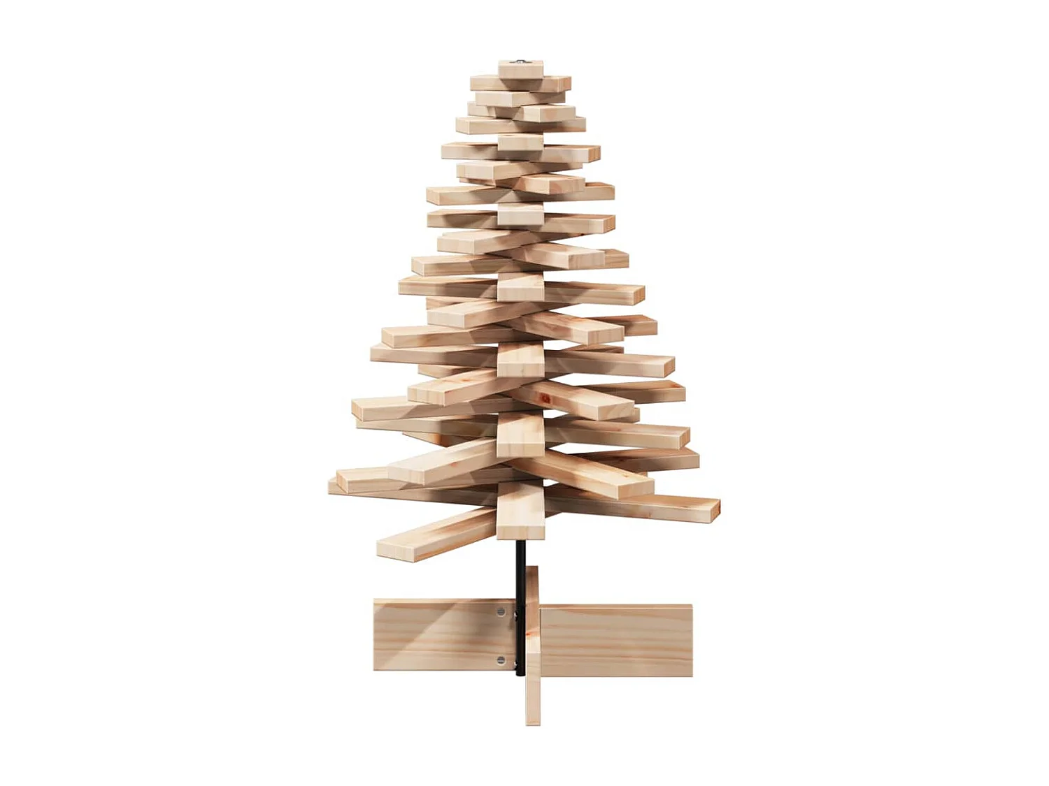 Albero di Natale in legno per decorazione 80 cm in legno di pino massiccio