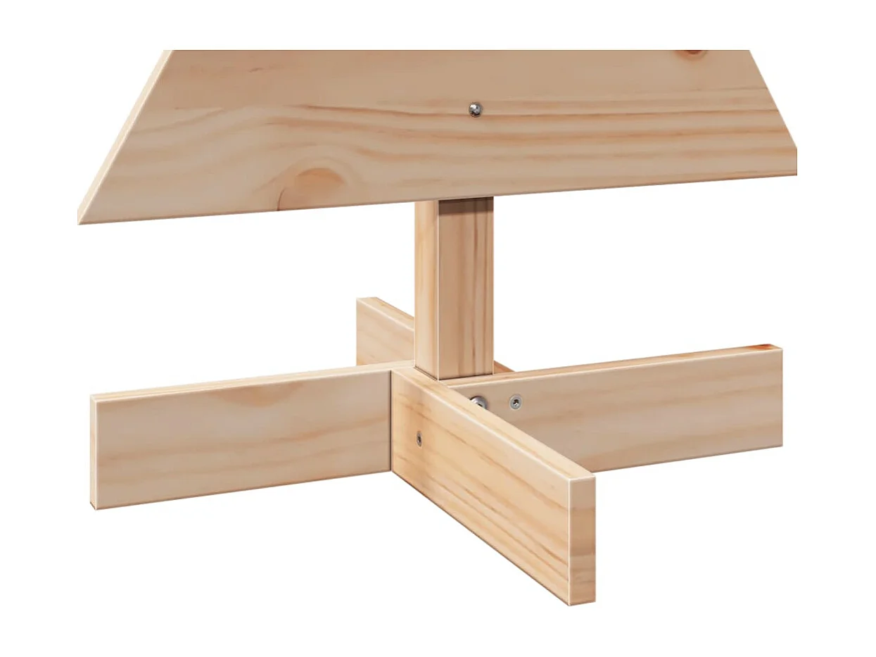 Árvore de Natal em madeira para decoração em pinho maciço de 80 cm