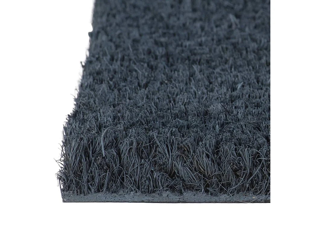 Zerbino grigio scuro 50x80 cm in fibra di cocco capitonnè