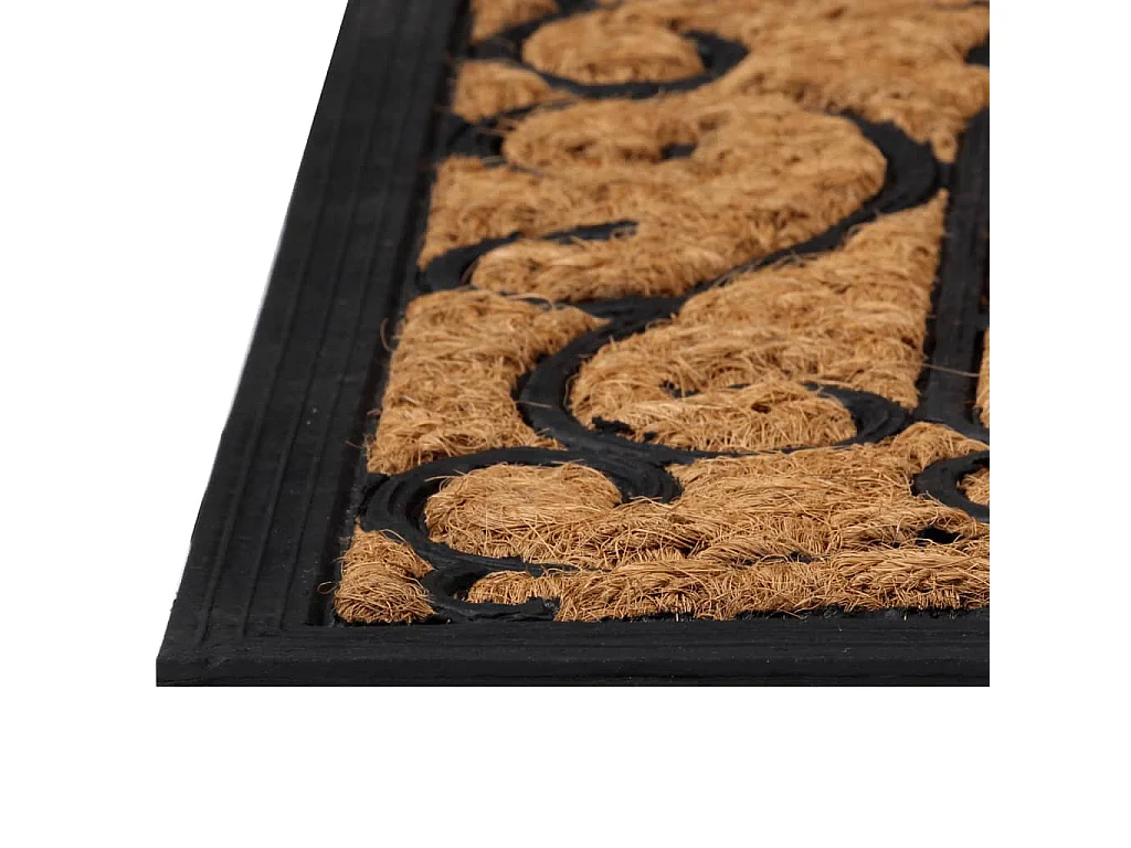 Zerbino rettangolare 45x75 cm in gomma e fibra di cocco