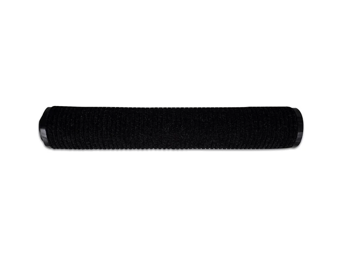 Schwarze Fußmatte 117x220 cm PVC