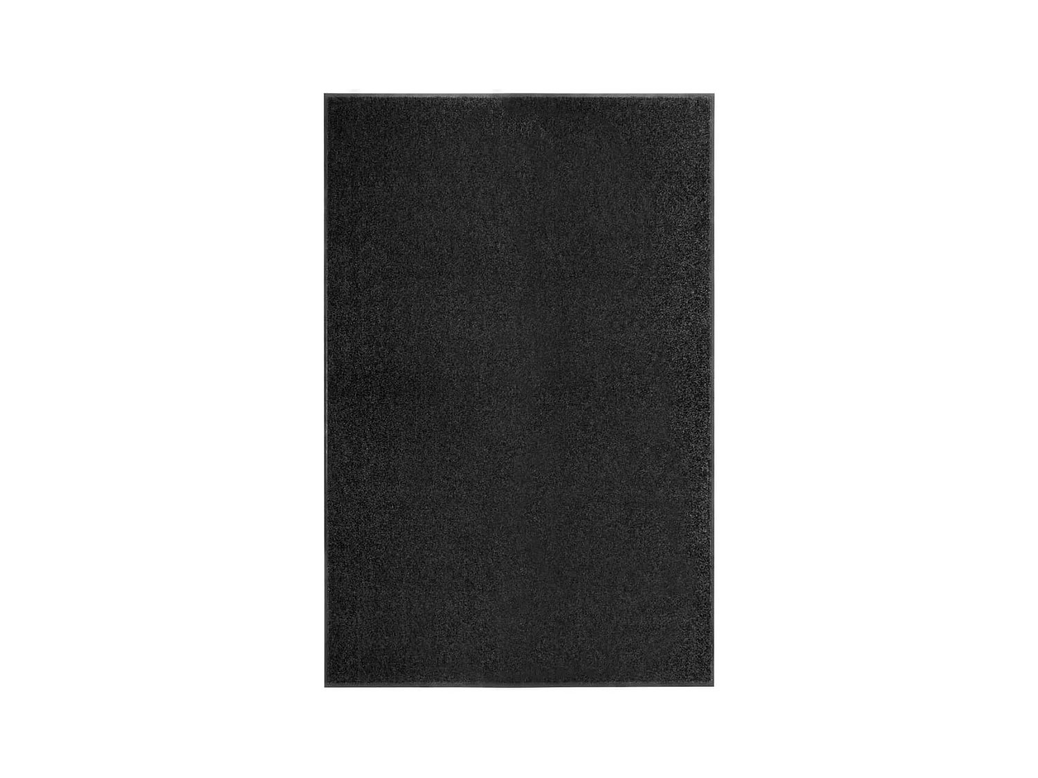 Waschbare Fußmatte Schwarz 120x180 cm