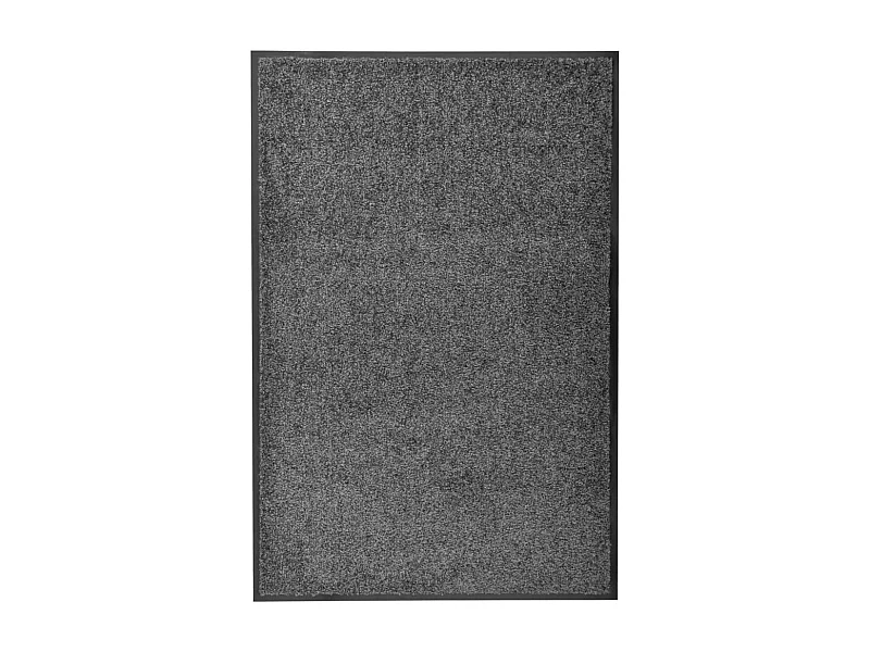 Wasbare deurmat Antraciet 60x90 cm