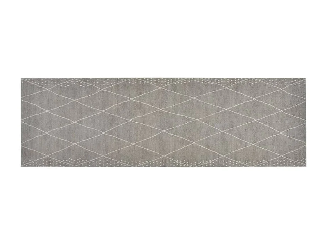 Alfombra de cocina lavable estampado rombos terciopelo 60x180 cm
