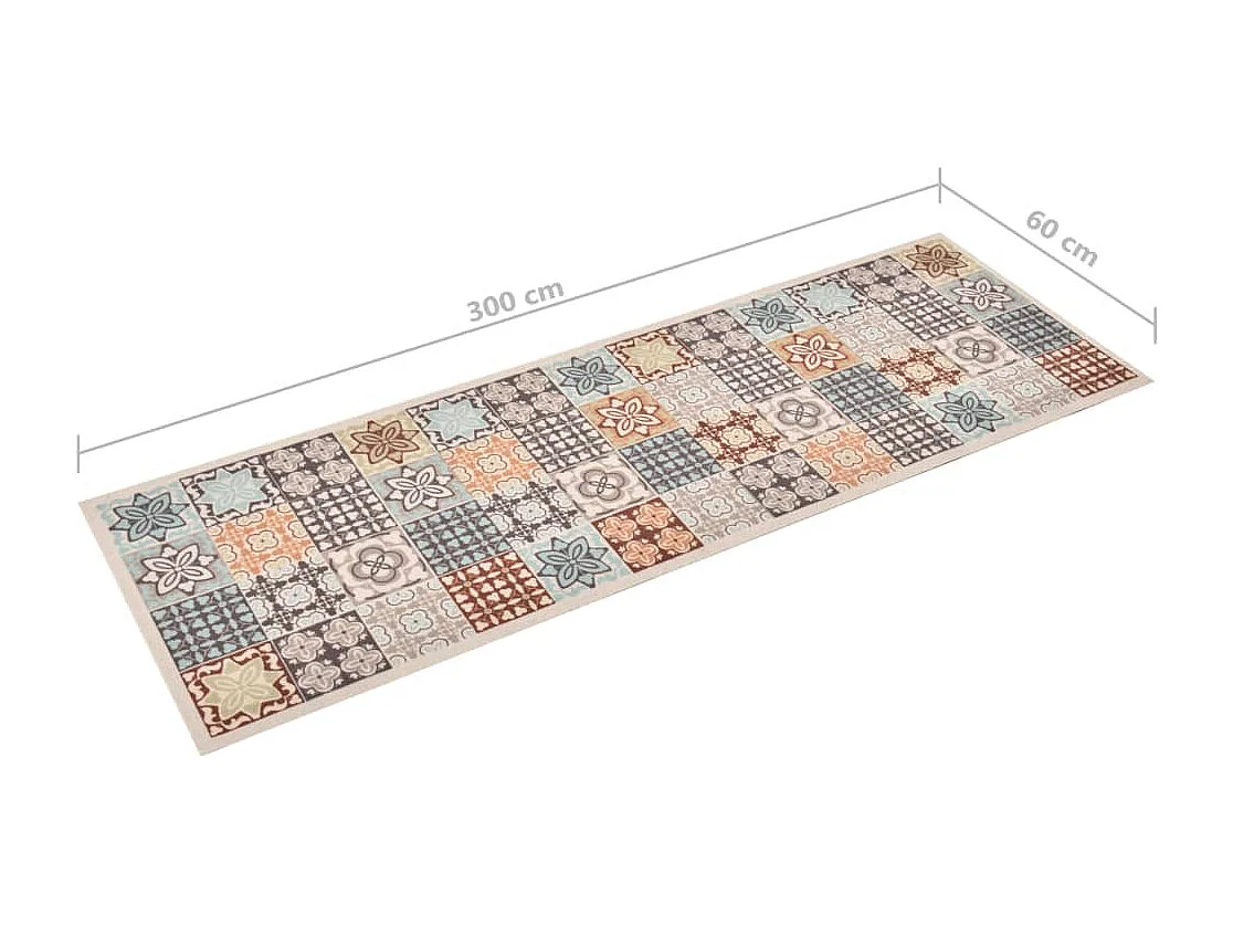 Tapis de cuisine lavable Couleur mosaïque 60x300 cm