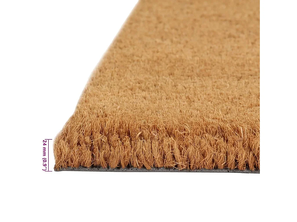 Tapis de porte 5 pcs naturel 40x60 cm fibre de coco touffeté
