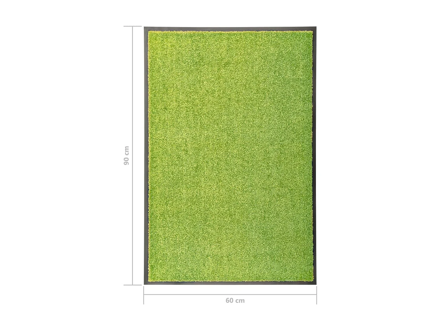 Zerbino lavabile Verde 60x90 cm