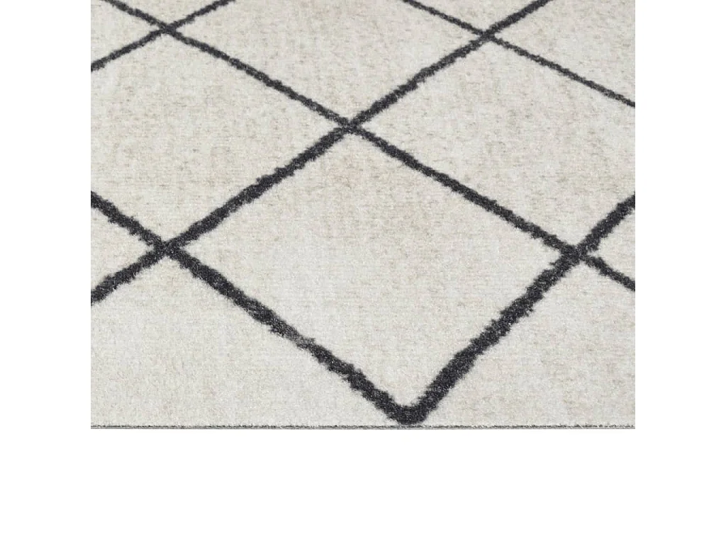 Alfombra de cocina lavable estampado cuadros 60x180 cm terciopelo