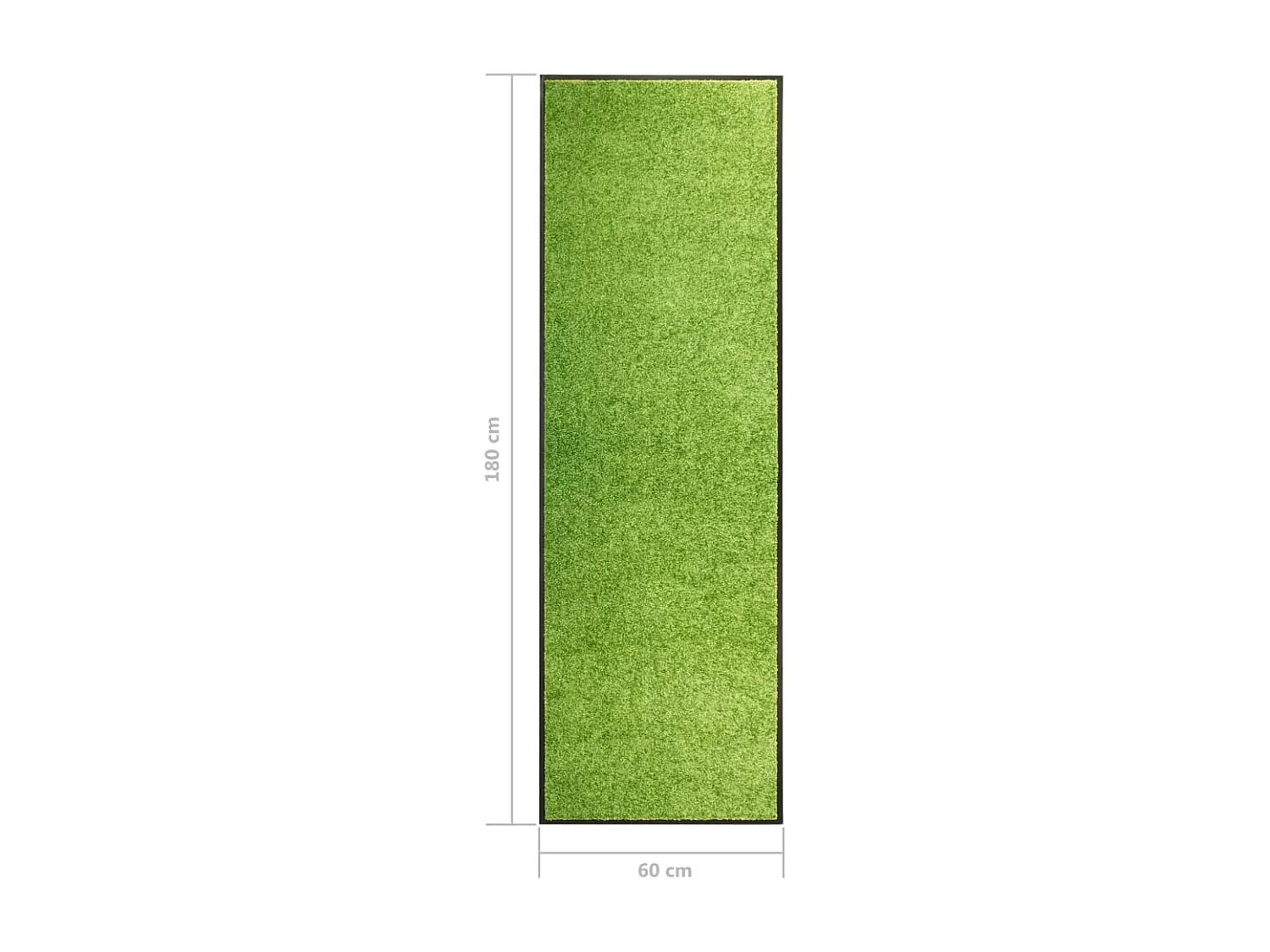 Felpudo lavable Verde 60x180 cm
