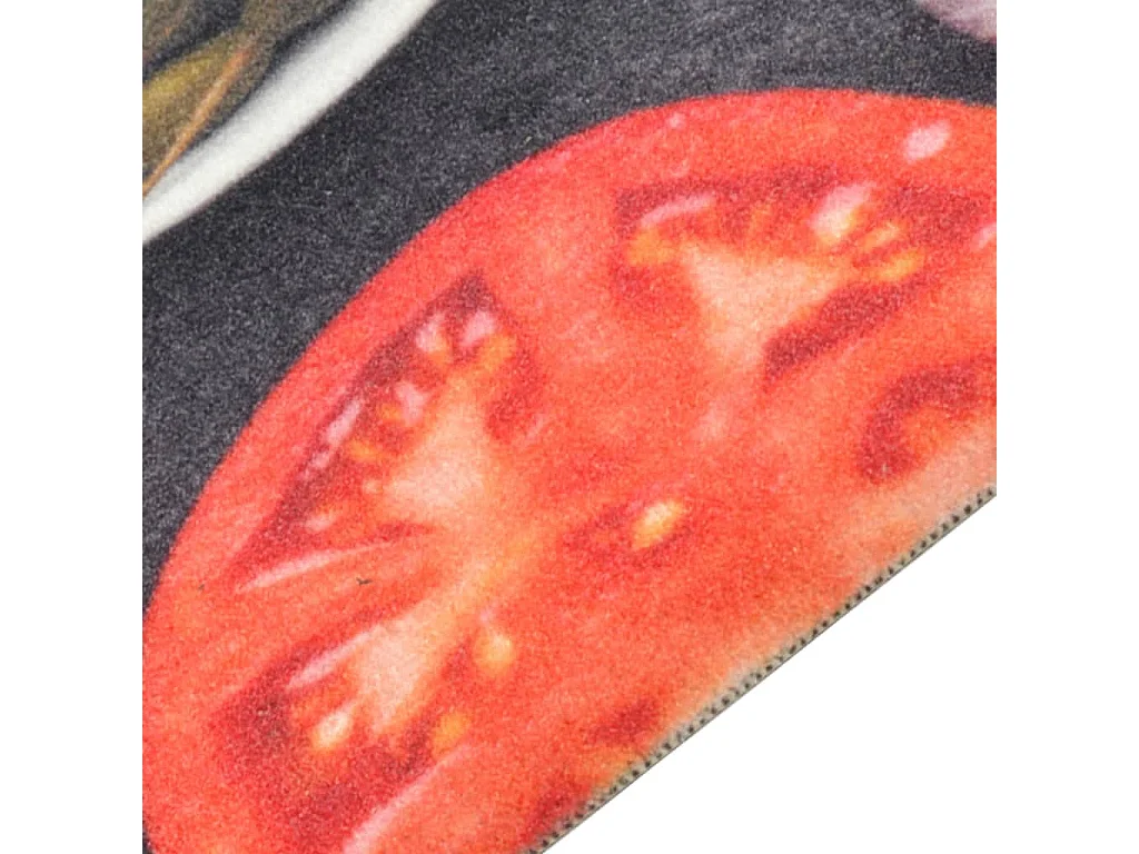 Tappeto da cucina lavabile stampa vino cena 45x150 cm in velluto