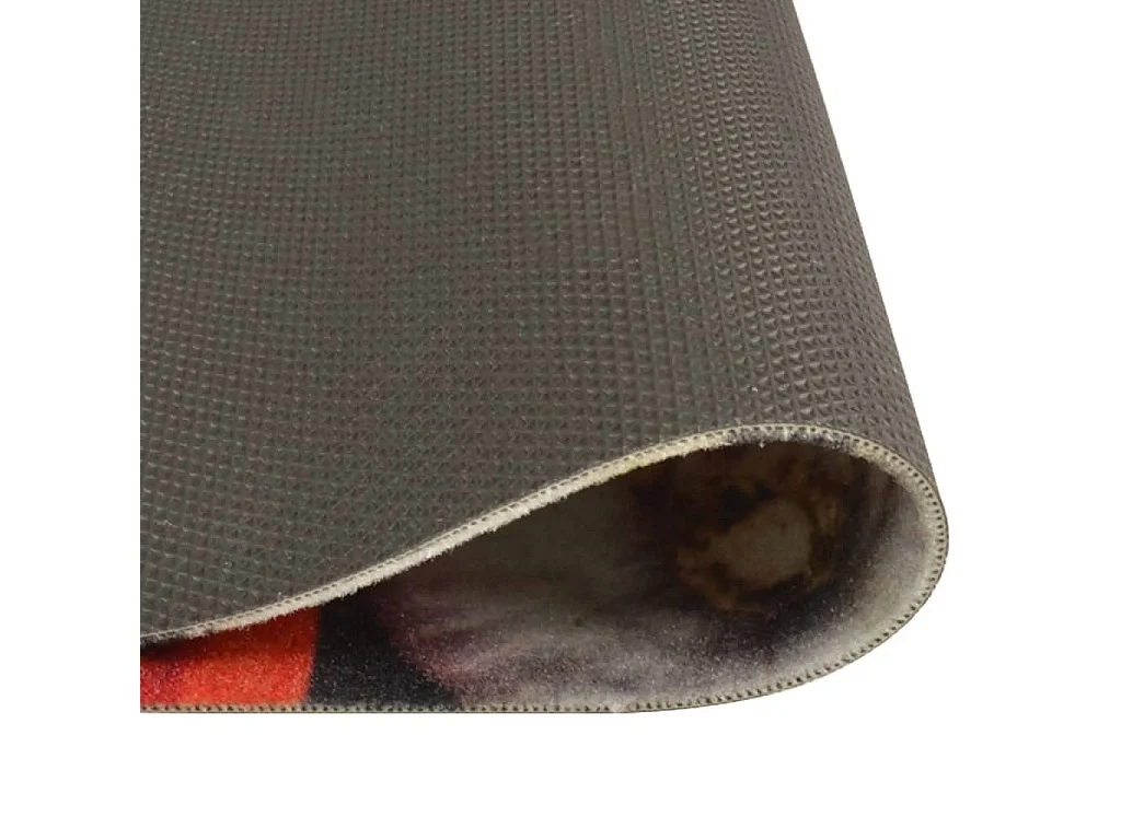 Tappeto da cucina lavabile stampa vino cena 45x150 cm in velluto