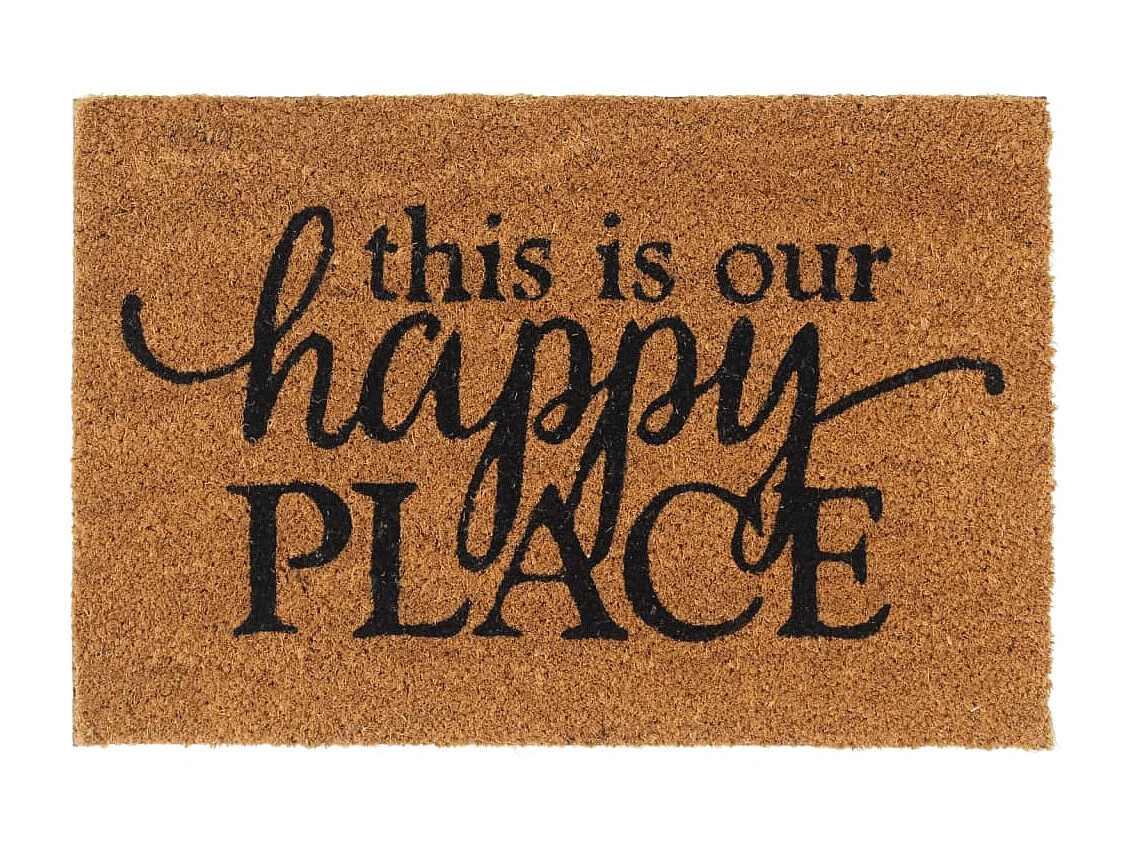 Zerbino naturale 40x60 cm capitonnè in fibra di cocco