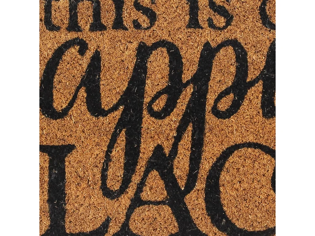 Zerbino naturale 40x60 cm capitonnè in fibra di cocco