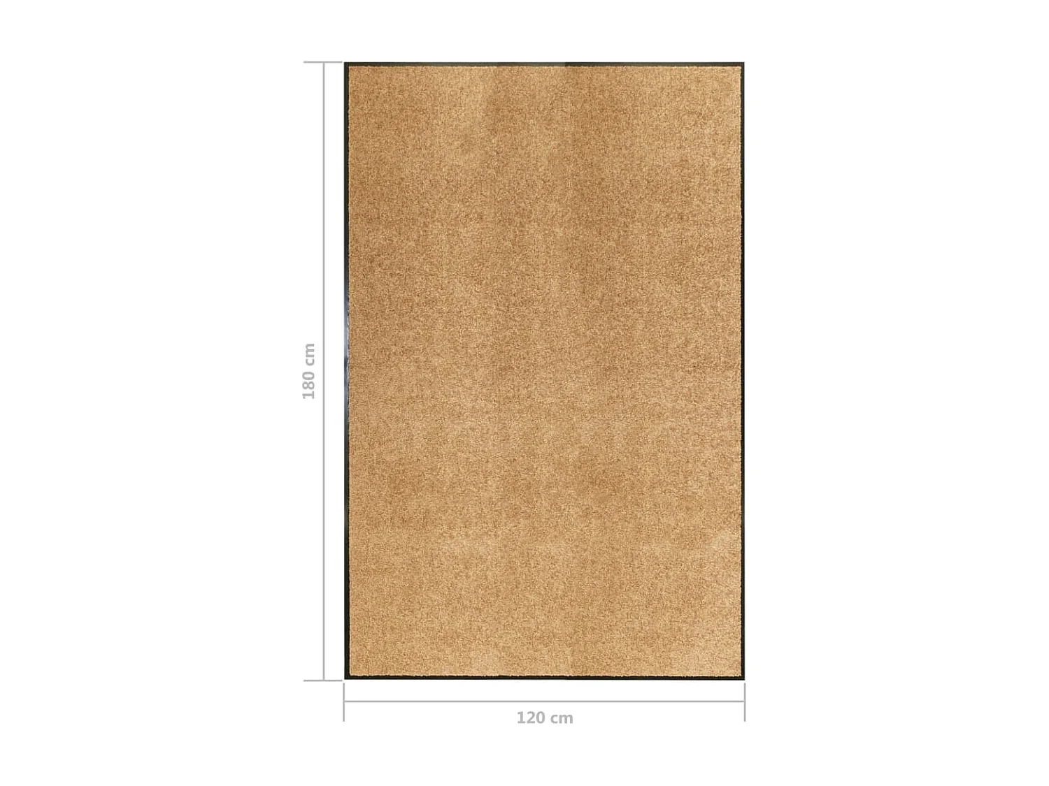 Wasbare deurmat Crème 120x180 cm
