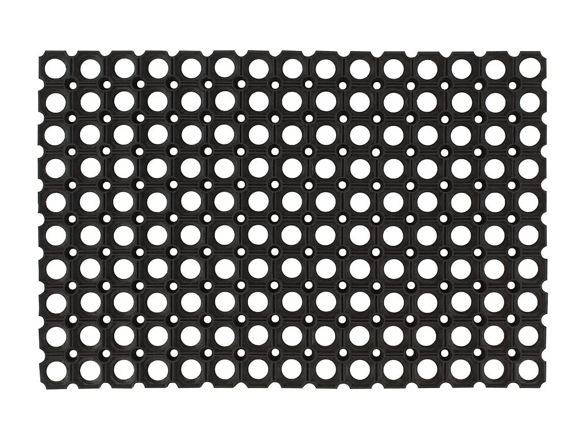 Rechteckige Fußmatte 40x60 cm aus Gummi