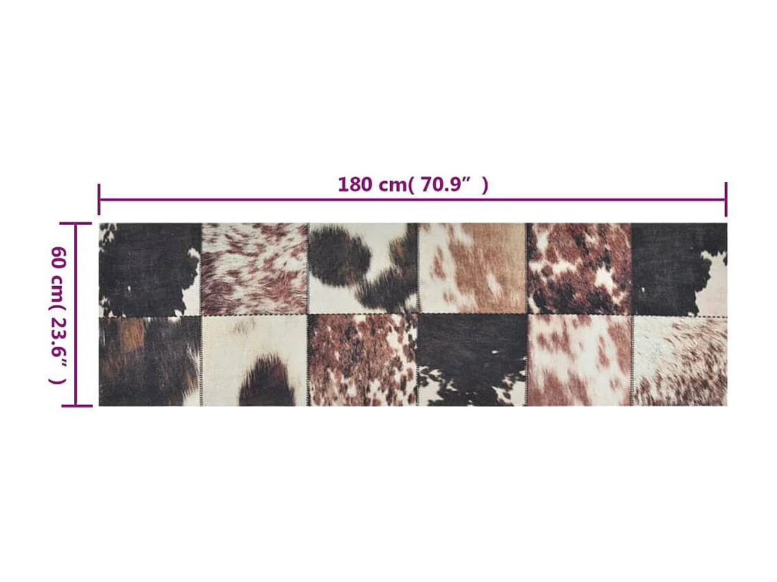 Tappeto da cucina lavabile con stampa pelle di animale 60x180 cm