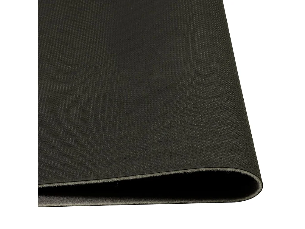 Tapis de cuisine lavable imprimé Morning noir 60x300 cm velours